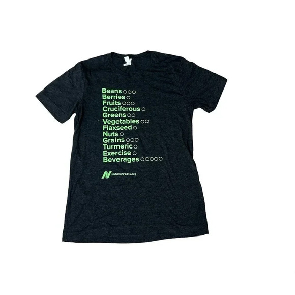The Daily Dozen Nutritional Facts T shirt Size Small - Picture 1 of 6